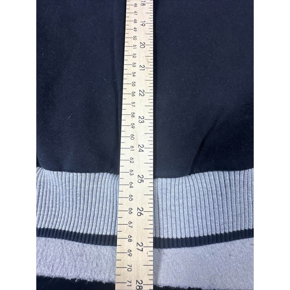Sean John Jacket Mens 2XL Gray, Black Color Block, Full Zip-Up Logo Track - Picture 9 of 9